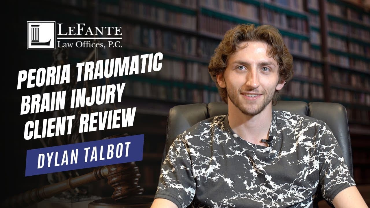 Image of car accident and brain injury victim and LeFante Law client Dylan Talbot