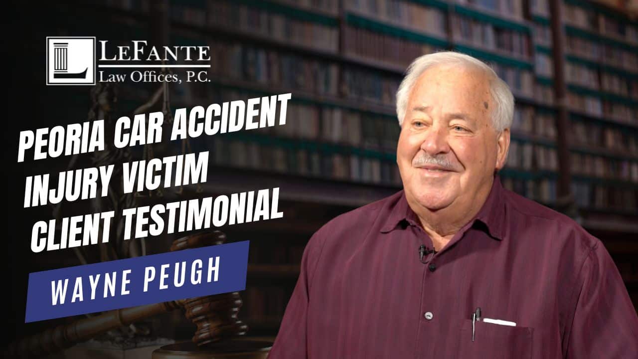 peoria il auto accident injury victim Wayne Peugh